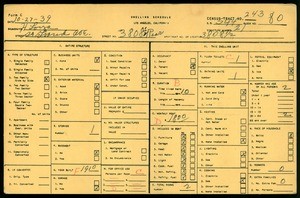 WPA household census for 3808 1/2 S GRAND AVE, Los Angeles County