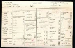 WPA household census for 867 W 9TH ST, Los Angeles County