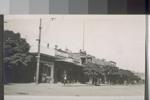 Part Chinatown. Fresno, Cal. 1910. [Chinese commercial district.]