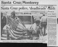 Santa Cruz police, 'deadheads' clash