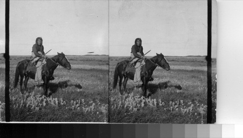 Indian on Horseback, Alberta, Canada