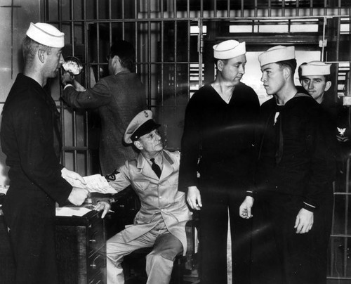 Sailors at Terminal Island Prison