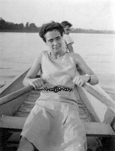 Women in rowboat