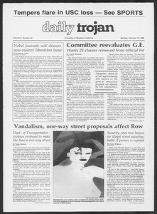 Daily Trojan, Vol. 100, No. 22, February 10, 1986