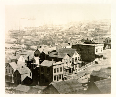 [View of San Francisco waterfront district]