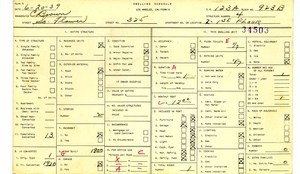 WPA household census for 325 S FLOWER, Los Angeles