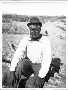 Pima Indian man, John Thomas, Chief at Gila Crossing, Pima, Arizona, ca.1900