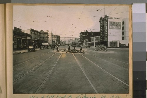 Market St. East from Valencia St., 1920