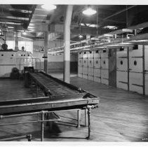 Interior view of the Bake Oven room for Old Home and Betsy Ross Bread for Pioneer Baking Company