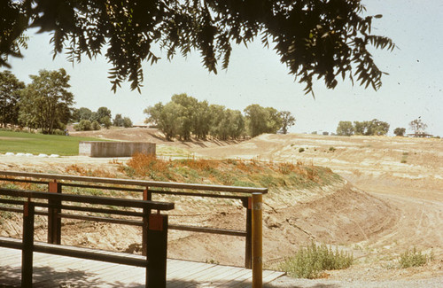 Construction of the channel and the lake