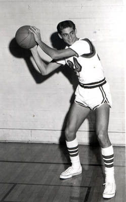 Joe Cucinella, forward, Chapman College basketball team, Orange, California, 1964
