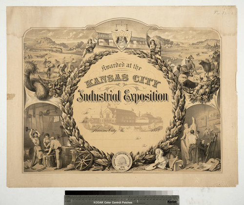 Awarded at the Kansas City industrial Exposition