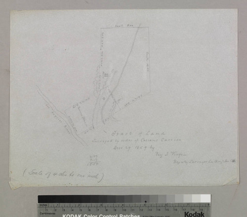 Tract of Land surveyed by order of Casiano Carrion