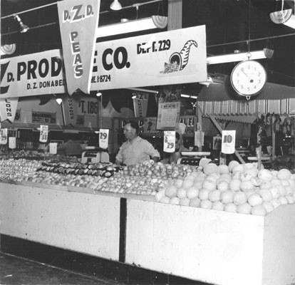 [Produce department at the Crystal Palace Market]