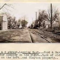 Railroad line on R street at 12th