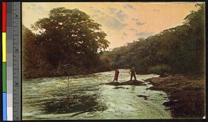 Ruaha River, where it flows even between Bwanji Mountains, Tanzania, ca.1920-1940