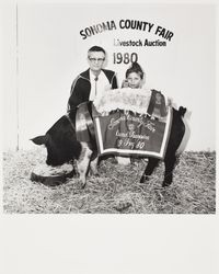 4H Club Grand Champion Hampshire hog at the Sonoma County Fair, Santa Rosa, California, 1980
