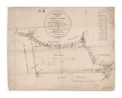 Plat of the Rancho Tujunga, December 1858