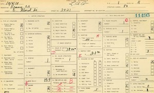 WPA household census for 3421 FLORAL
