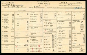 WPA household census for 1015 EAST 14TH STREET, Los Angeles