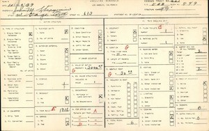 WPA household census for 613 WEST GAGE AVE, Los Angeles County