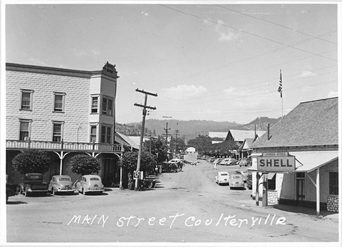 Main Street, Coulterville, 1940s