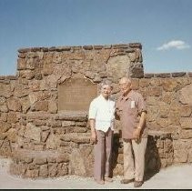 Tule Lake Linkville Cemetery Project 1989: Tour Participants Next to Memorial Plaque