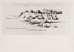 Fort Ross in 1828, looking west