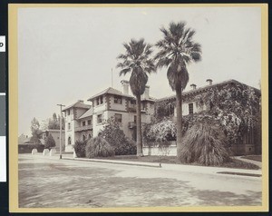 Exterior view of St. Clair Club, San Jose, California, ca.1900