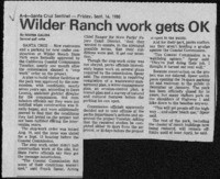 Wilder Ranch work gets OK