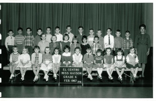 El Centro School Class Photos - 1967 - PM Grade K w/ Miss Haysom