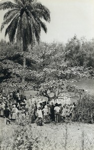 Baptism in a river, in Cameroon