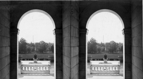 View from West Porch of the Capitol, Wash., D.C