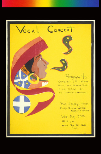 Vocal Concert, Announcement Poster for