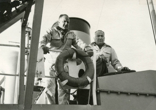 Production still from "Don't Give Up the Ship" (1959)