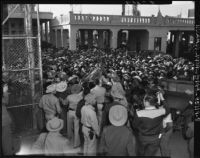 Mexican workers await legal employment in the United States, Mexicali (Mexico)