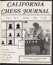 California Chess Journal; Volumes 2-4, 1988-1990