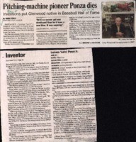 Pitching-machine pioneer Ponza dies