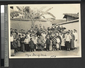 Christmas celebration at school, Ing Tai, Fujian, China, ca. 1930