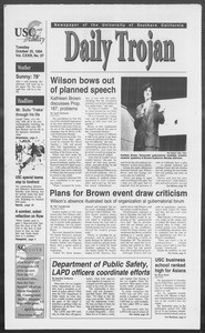 Daily Trojan, Vol. 123, No. 37, October 25, 1994