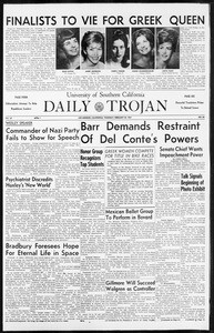Daily Trojan, Vol. 55, No. 66, February 20, 1964