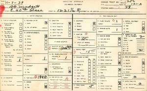WPA household census for 1221 1/2 E 40TH PLACE, Los Angeles County
