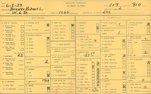 WPA household census for 1066 W 6TH ST, Los Angeles