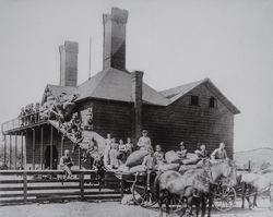 Hop kiln at the William D. Ross farm, Green Valley, Sebastopol, California, photographed between 1900 and 1910