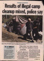 Results of illegal camp cleanup mixed, police say