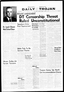 Daily Trojan, Vol. 49, No. 18, October 17, 1957