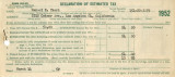 Declaration of Estimated Tax, 1952