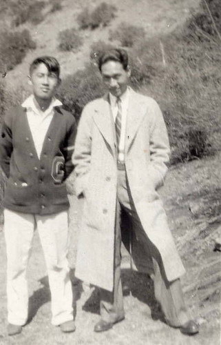 Two men standing outside (Spencer Chan Family)