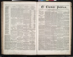 El Clamor Publico, vol. I, no. 45, Mayo 3 de 1856