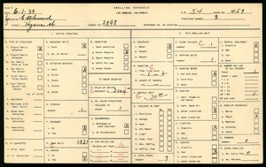 WPA household census for 2848 HYANS ST, Los Angeles
